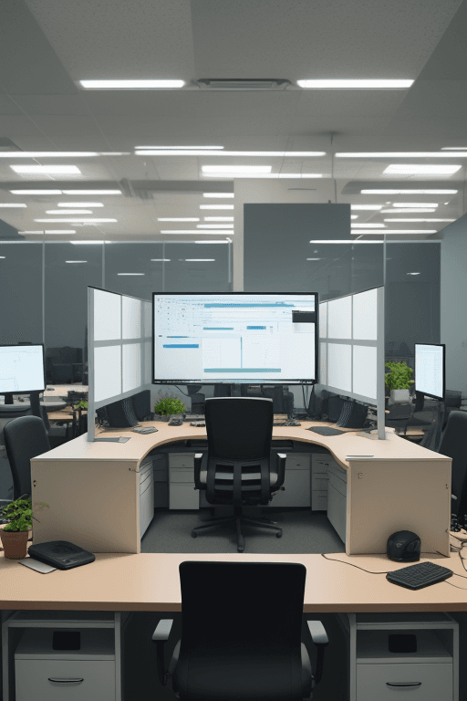 AI generated: Create an office image where all profiles appear:
- Technical leader
- Software architect
-User expe...