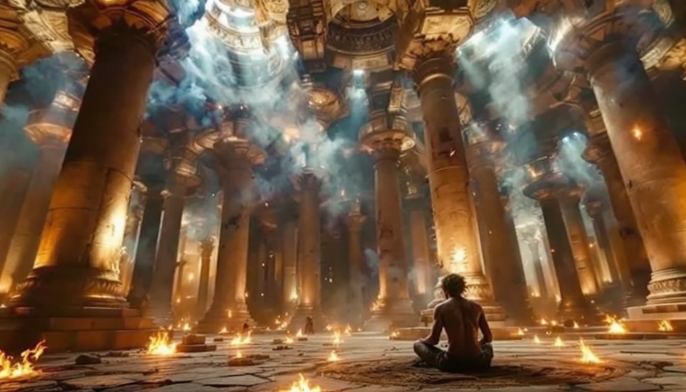 AI generated: The Temple Comes Alive – Wide Shots of the Musicians in Their Sacred Spaces
The camera captures vast...