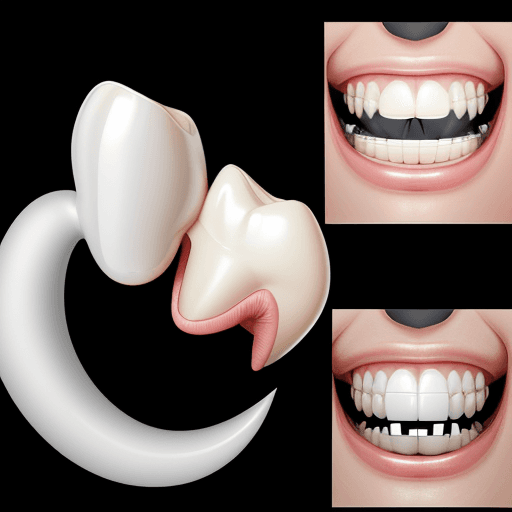 AI generated: dentistry logo using a single tooth on a black background minimalism realism regular molar tooth sha...