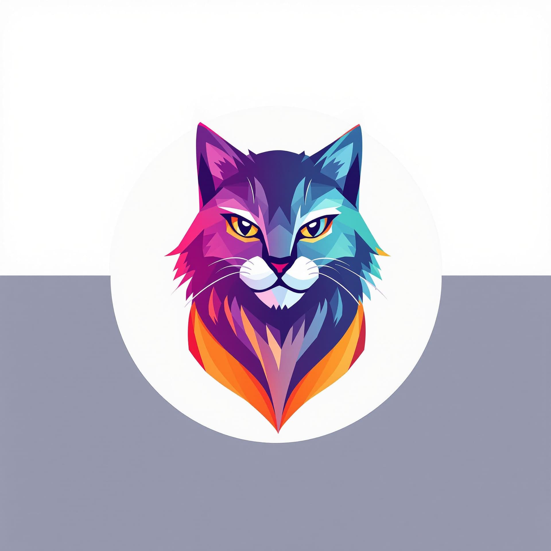 AI generated: create best looking logo for crypto coin - CAT which can make 500Millions market cap. Signed by "T.A...