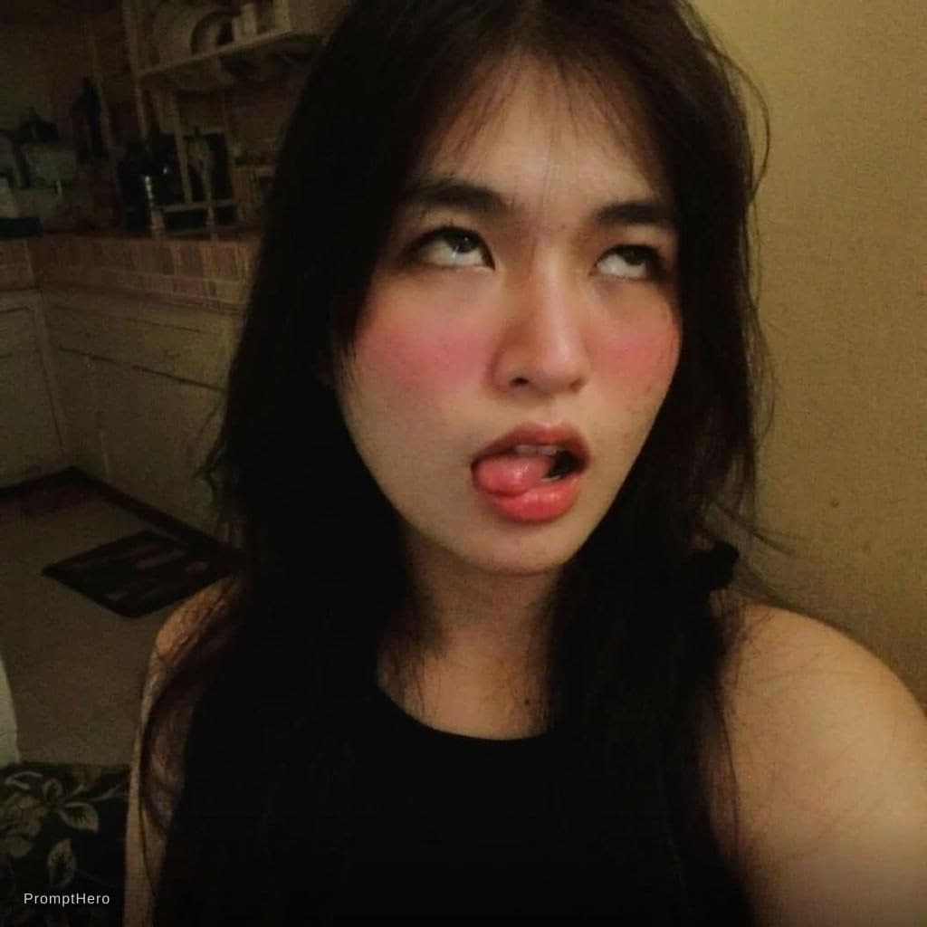 AI generated: ahegao face