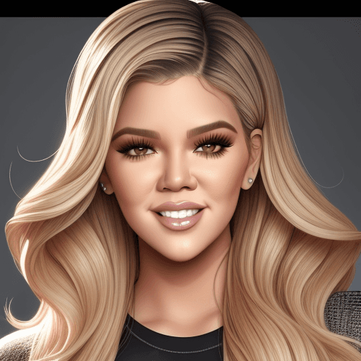 AI generated: digital khloé kardashian smile 