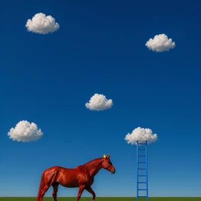 AI generated video: Hyper-realistic yet conceptual minimalist landscape, resembling a contemporary art gallery installat...