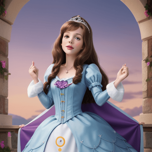 AI generated: sofia the first from disney