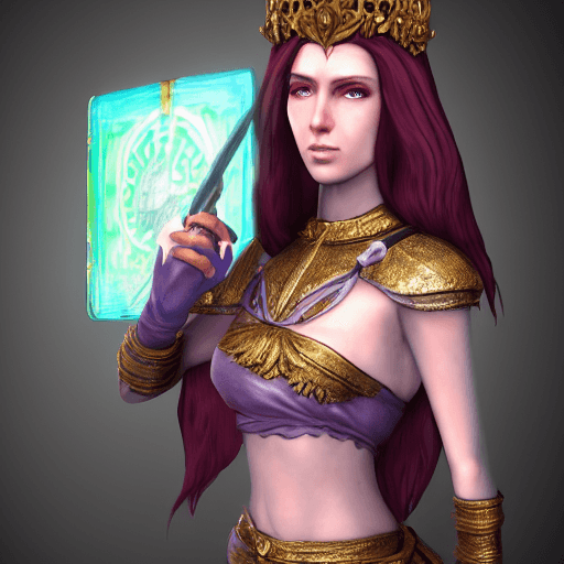 AI generated: Full body portrait of game character, eternal goddes, with detailed purpul eyes, shot on Hasselblad ...