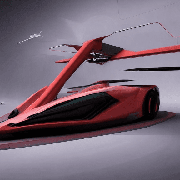 AI generated: a concept futuristic drone made of Lamborghini parts, Ferrari parts, F1 racing parts :: x-wing, conc...
