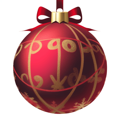 AI generated: drawing christmas ball
