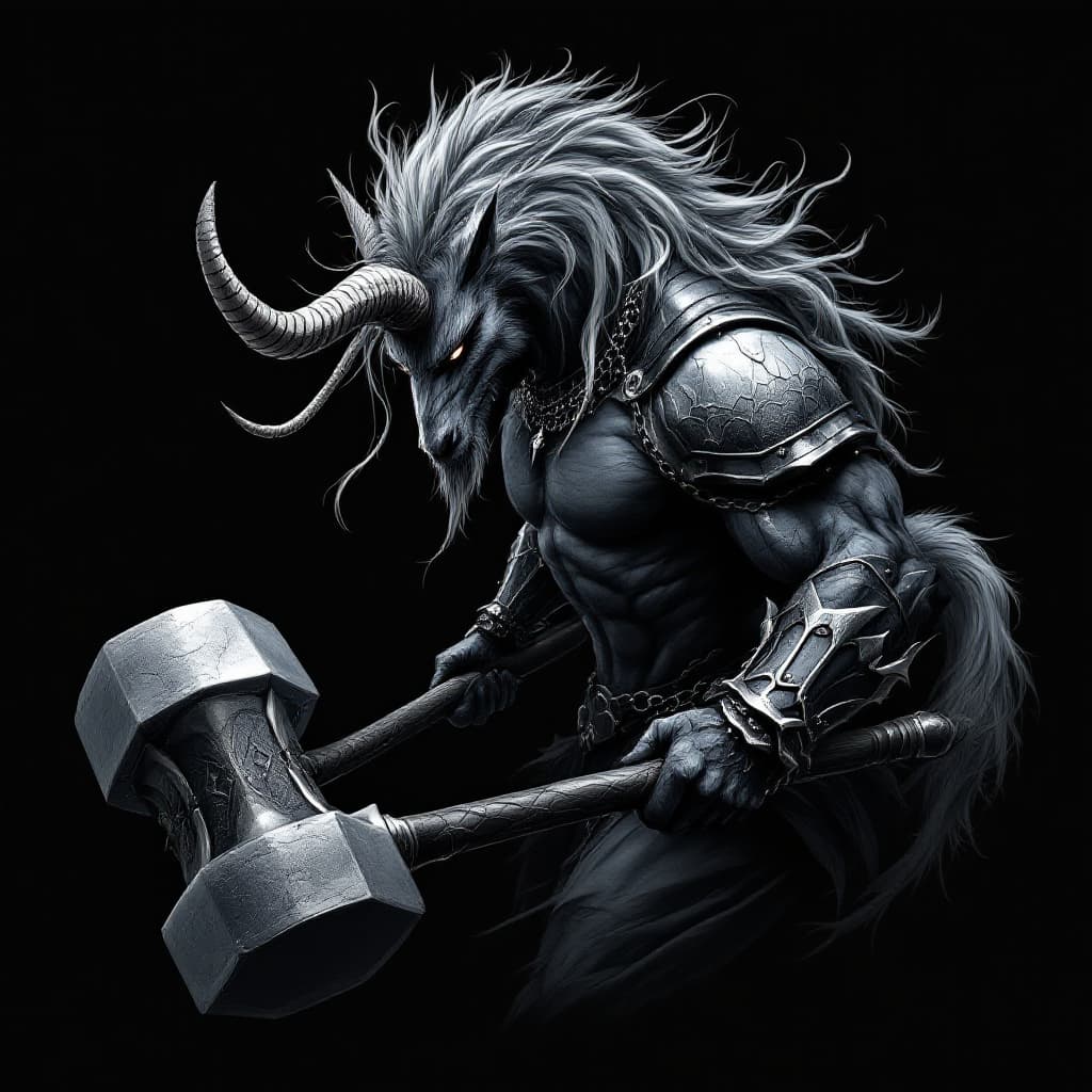 AI generated: A stunning, high-definition 4k airbrushed illustration by artist Og Abel, featuring a captivating ce...