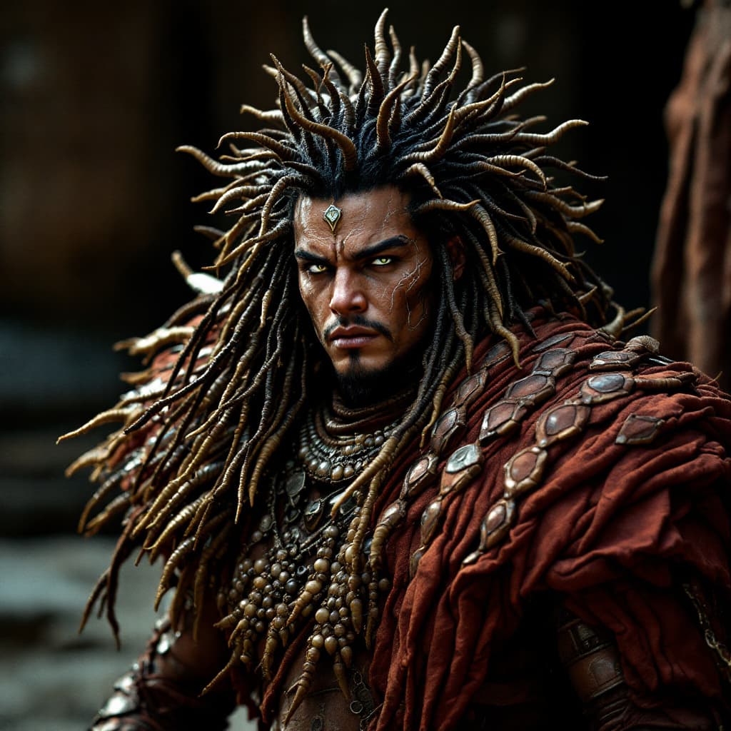AI generated: a warrior fro  DUNE-style. Hasselblad H4D 200MS Digital Camera, Mitakon Speedmaster 65mm f/1. 4 XCD,...