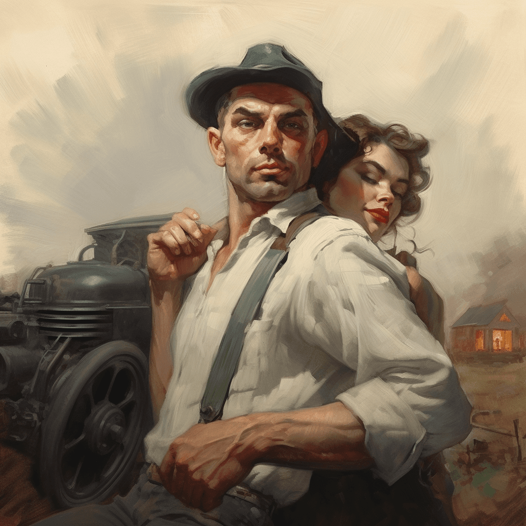 AI generated: The Hired Farmer