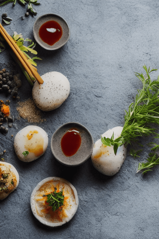 AI generated: ((close up of a haute cuisine dish made out of geometric shapes )),on a plate, food photography, min...