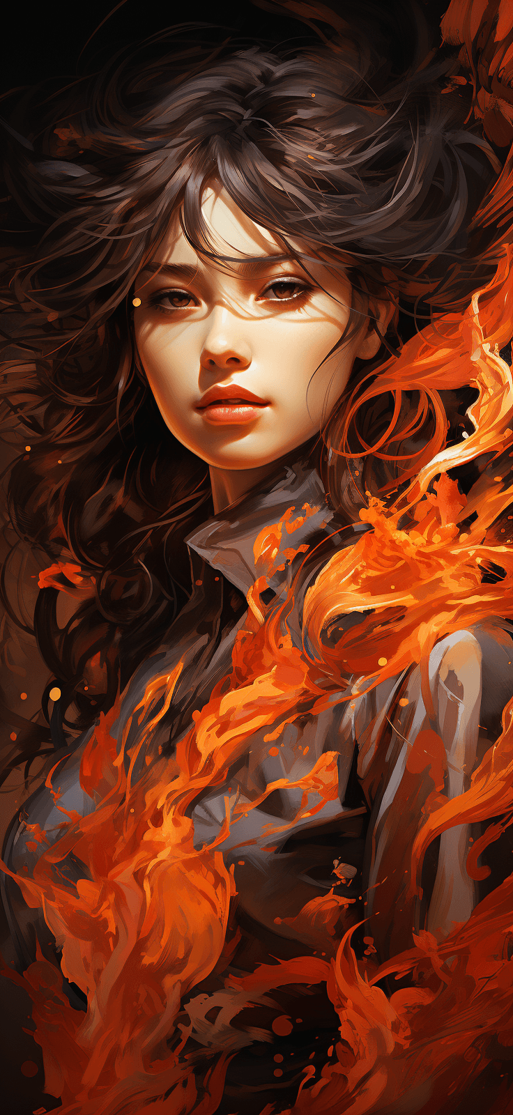 AI generated: the phone picture of a girl blowing out the flames, in the style of kawacy, intertwining materials, ...