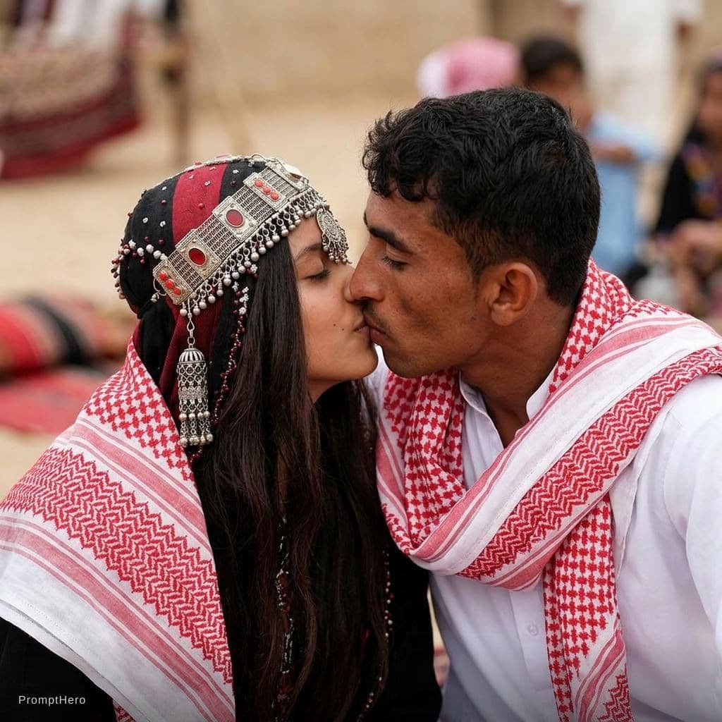 AI generated: Gay couple kissing 