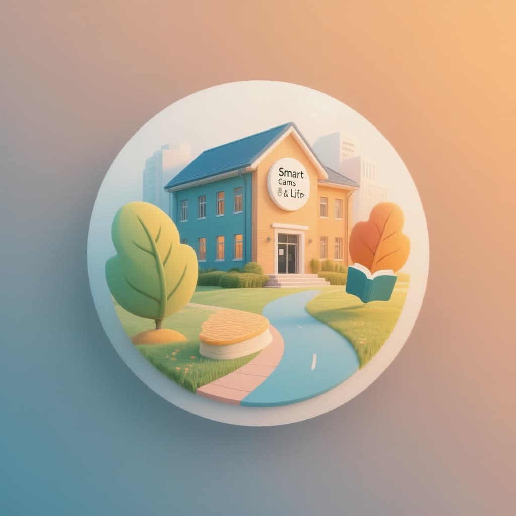 AI generated: Design a friendly, approachable logo for a “Smart Campus & Student Life” mobile app.

The logo shoul...