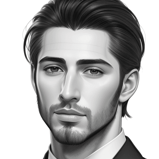 AI generated: sketch of a beautiful Spanish man, hyper-realistic, detailed, white background --ar 63:128 --quality...