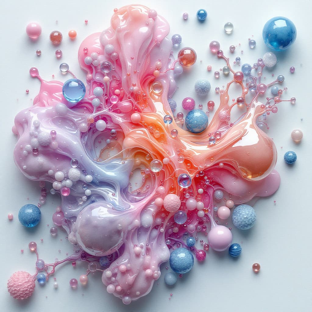 AI generated: Create an image of a Cationic emulsion 