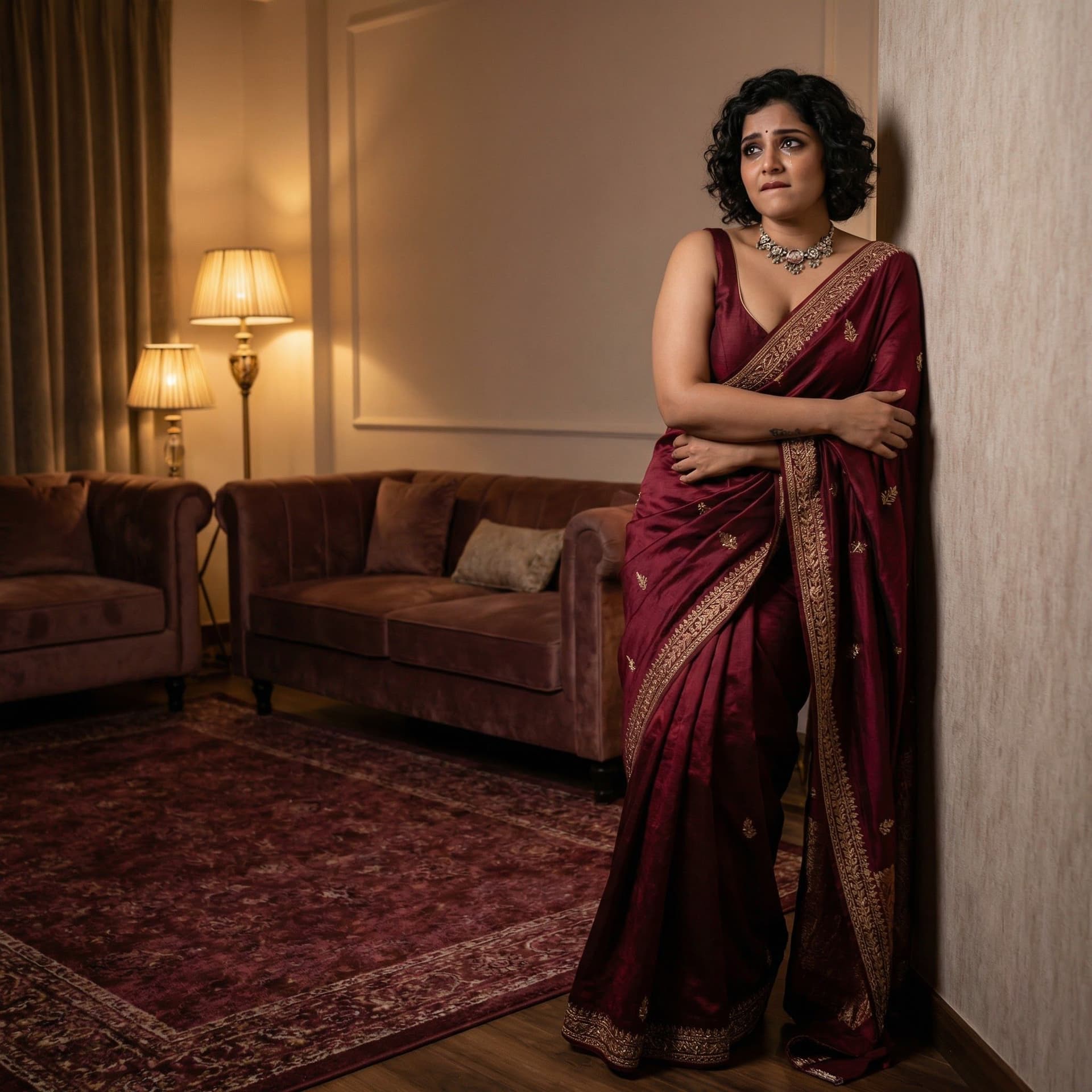 AI generated: full body view  of most beautiful girl as most beautiful indian realstic girl with plus size FLAT st...