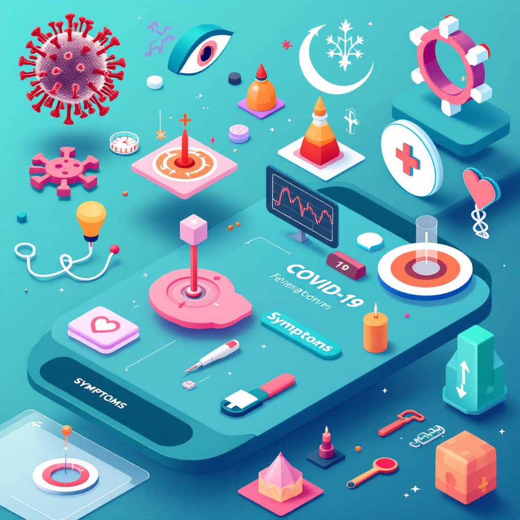AI generated: A high-detail modern vector illustration in flat 2.0 design style, showcasing - variation: covid-19 ...