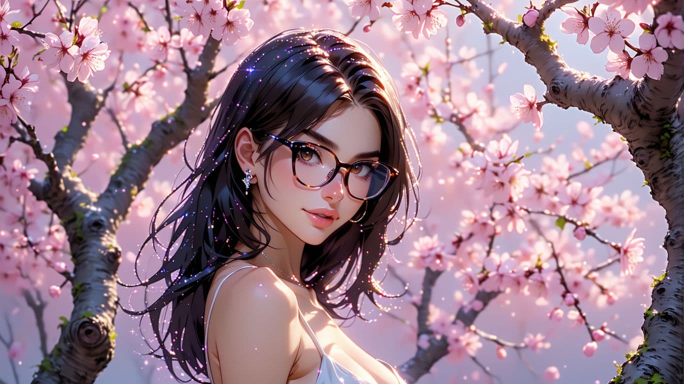 AI generated: 24 year young niji anime asian girl, very sultry look, so hot girl, beautiful charismatic girl, so h...
