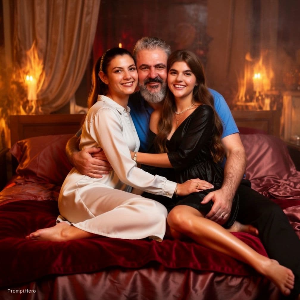 AI generated: Hot erotic moment inspired by adult films aesthetic 