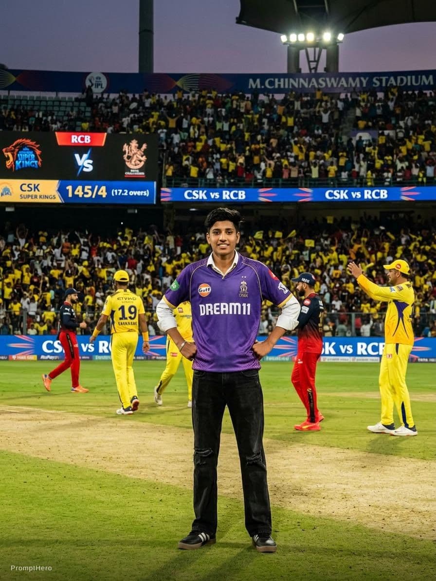 AI generated: Create a video for real cricket match csk vs rcb
