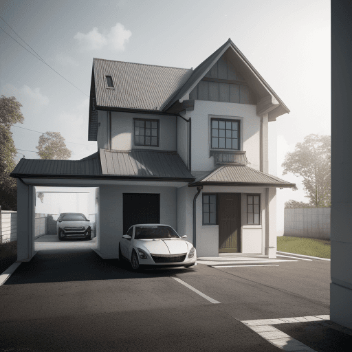 AI generated: 2 floor house . octane render, trending on artstation,t symmetrical artwork. cinematic, hyper realis...