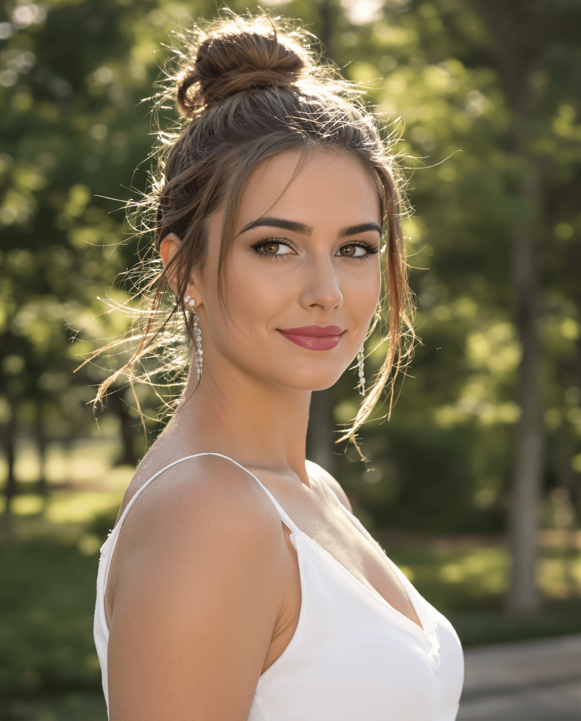AI generated: (Keeley Hazell:1.3),  
(realistic face, oval-shaped face, high cheekbones, full symmetrical lips, de...