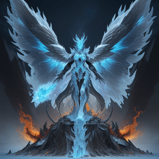 AI generated: Envision an elemental sentinel of a stoic creature embodied as a guardian of both destruction and pr...