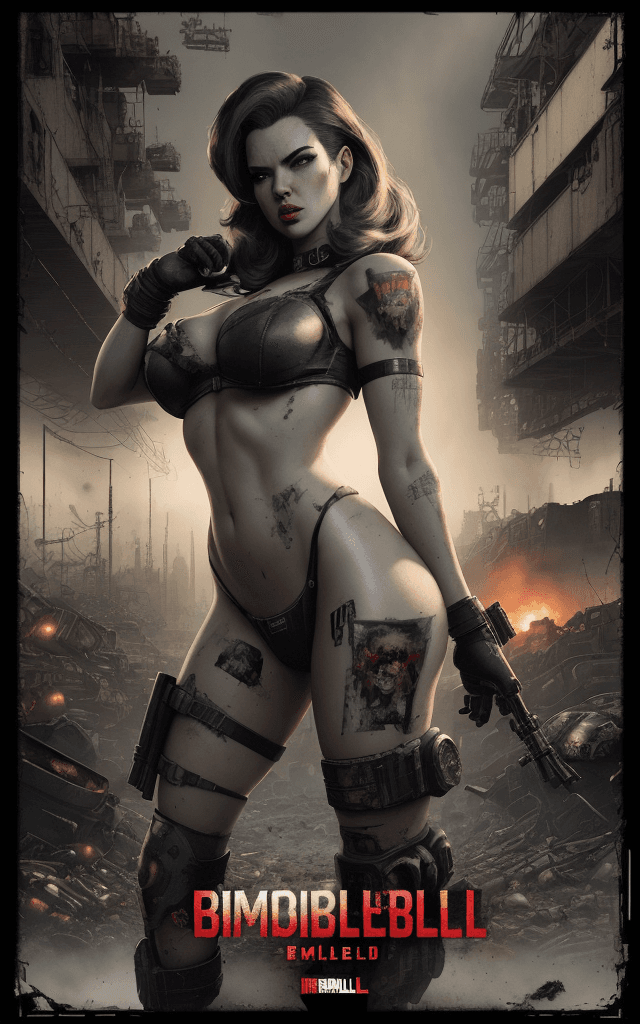AI generated: The special 4K "Bombshell Edition" poster features a striking polaroid-style artwork of an bombshell...
