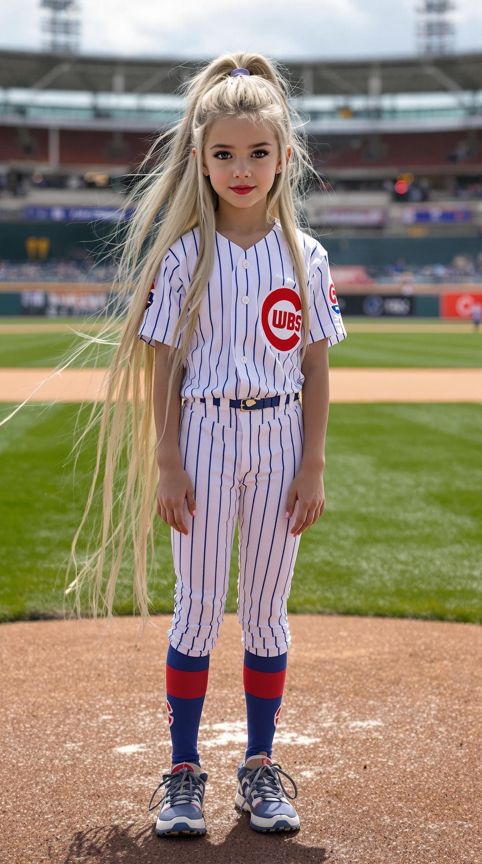 AI generated: a professional photo of a exceptionally beautiful girl in the world (age 11), (eleven year old), hig...