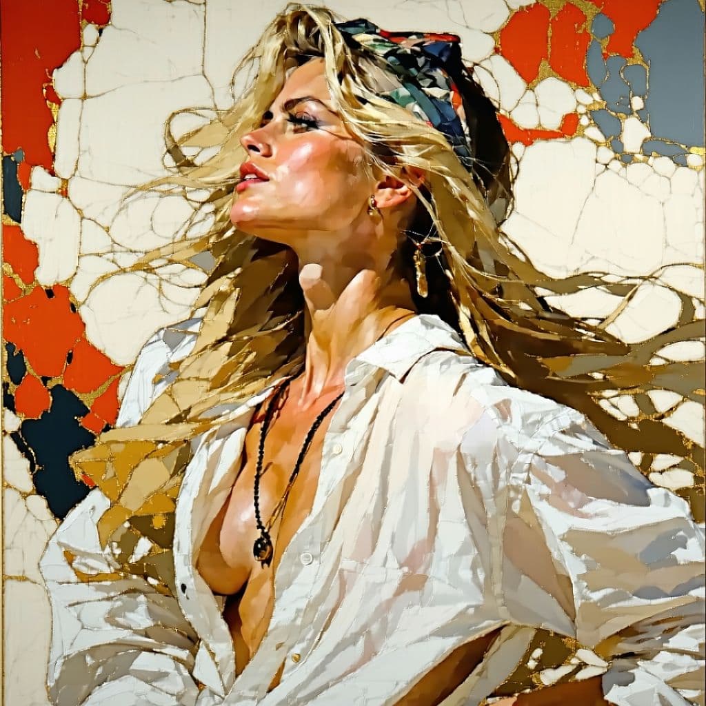 AI generated: Create a richly detailed portrait inspired by the techniques of Joseph Christian Leyendecker, featur...