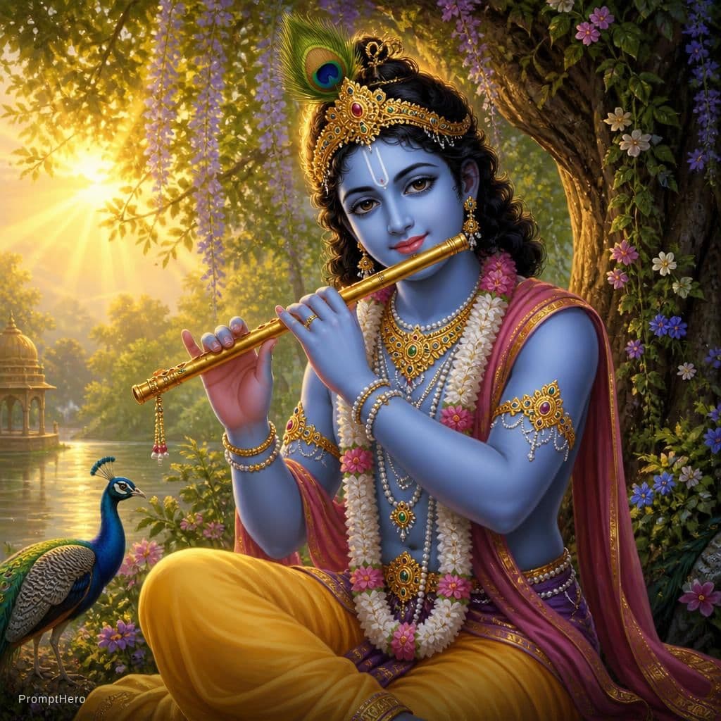 AI generated: Krishna 
