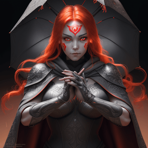 AI generated: Raw, masterpiece, highly detailed character design, Perfectly centered, symmetrical, full body Portr...