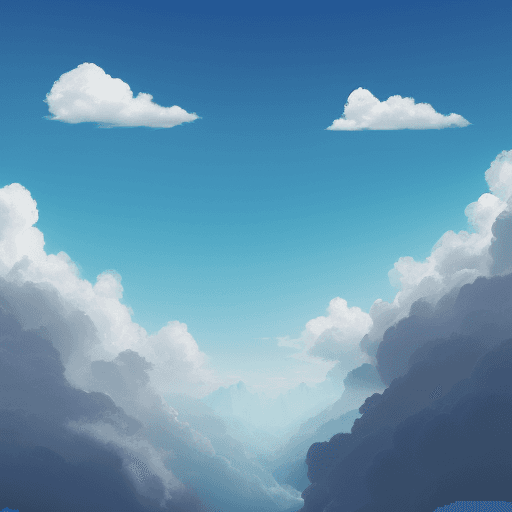 AI generated: Fondo de un cielo celeste limpio