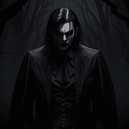 AI generated: dark blood, vampire, bite, dark vibes, 7 guys 