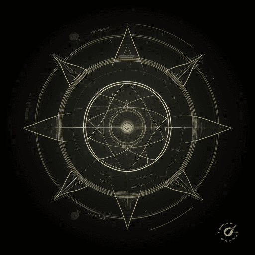 AI generated: triángulo circulo alpha G 5 sin fondo vectorial