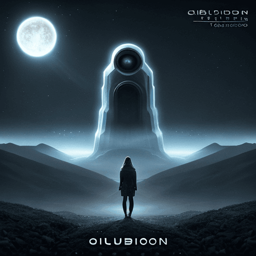 AI generated: melodic techno artwork for a song called oblivion