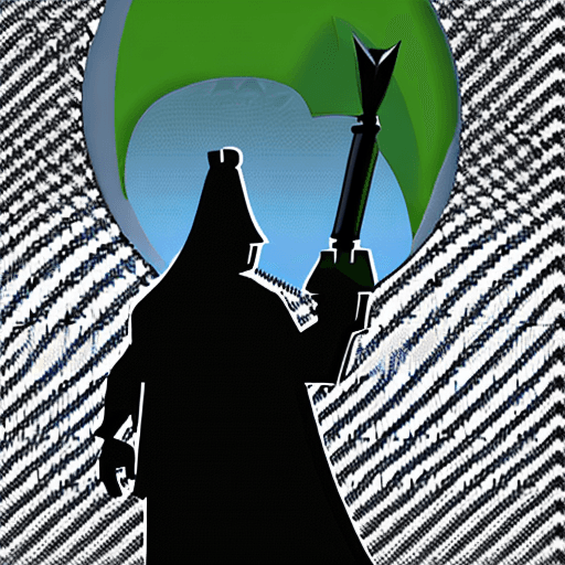 AI generated: vectorial, stylized, wizard, human silhouette, icon, game art, world of warcraft, high quality, high...
