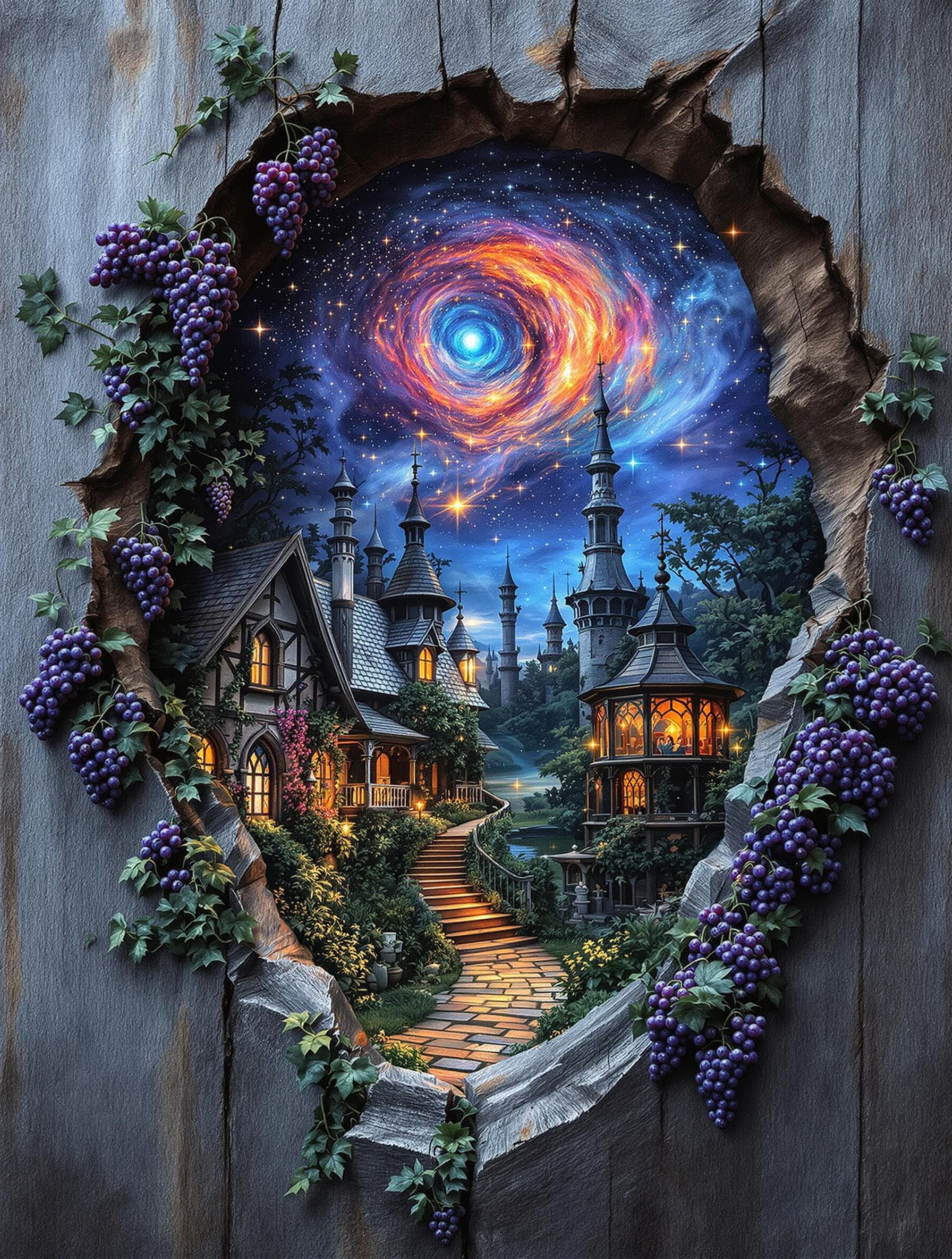 AI generated: textured mixed-media art:: intricate 3D relief effect:: sculptural depth with heavy acrylics, resin,...