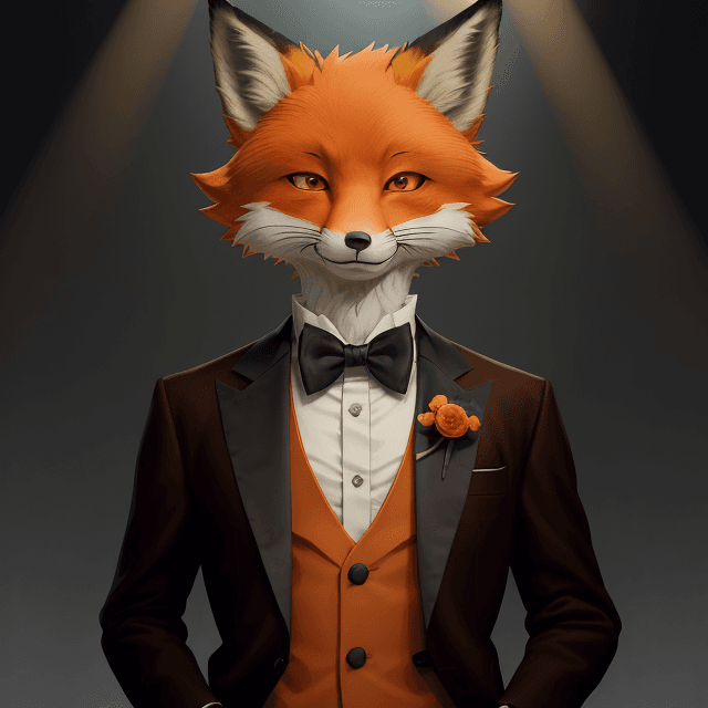 AI generated: high quality art by studio ghibli, moody lighting, anthropomorphic male fox, teenager, orange fur an...