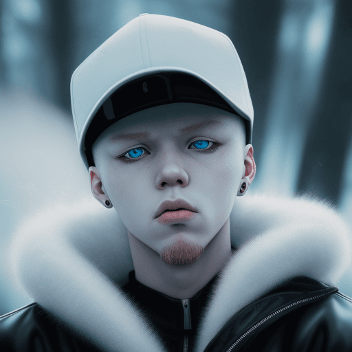 AI generated: ultrarealistic manga photo with a rapper from finland, hiphop culture, cold, dark, scifi, rhyming, c...