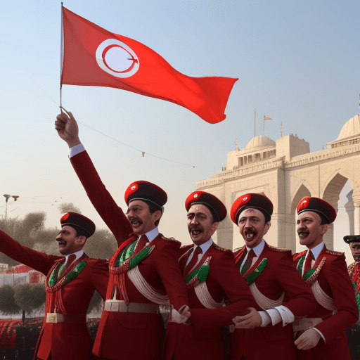 AI generated: Enthusiasm and joy on the 101st day of the Republic Day of the TURKS