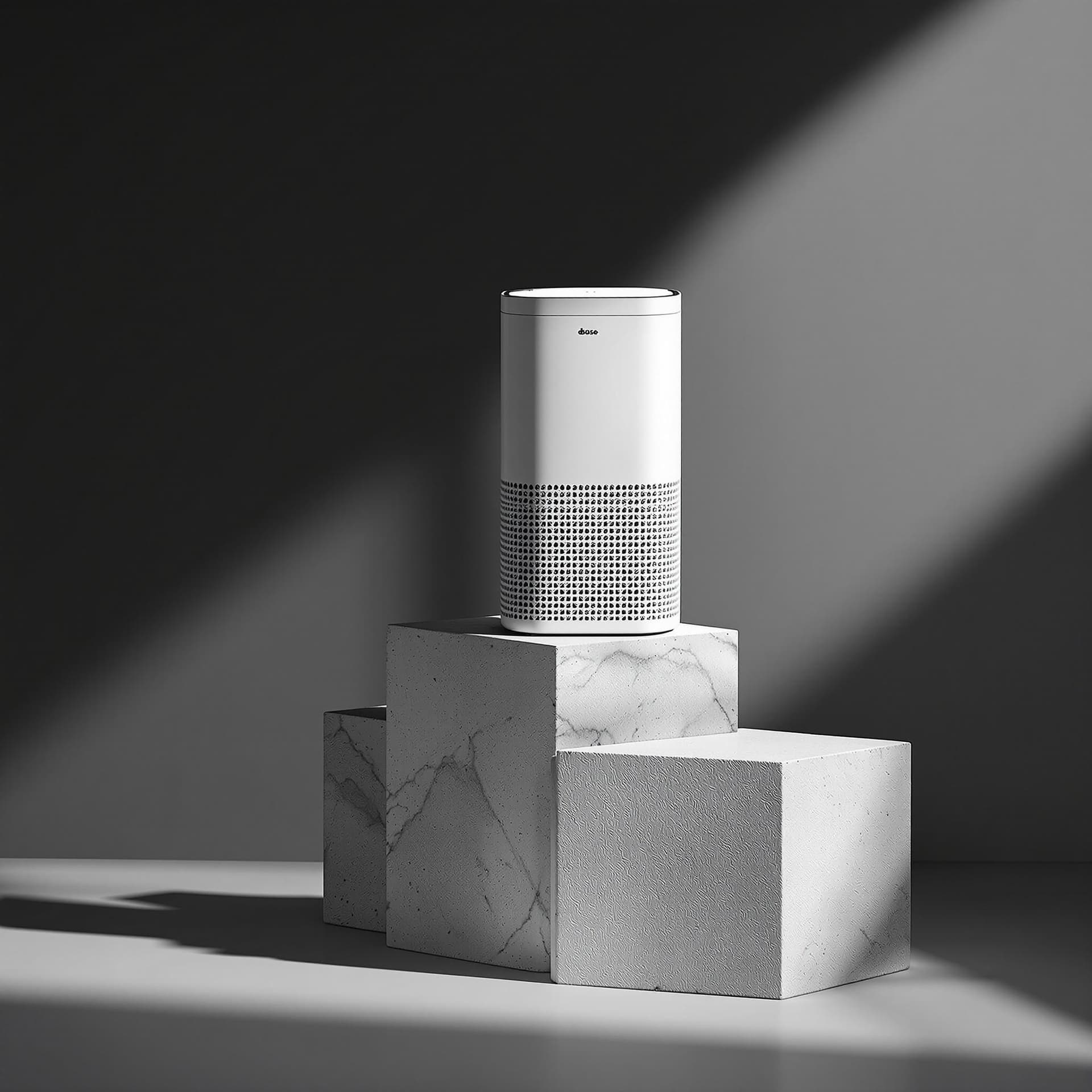 AI generated: productive photography, super resolutions, a new modern air purifier product presentation, adesign b...