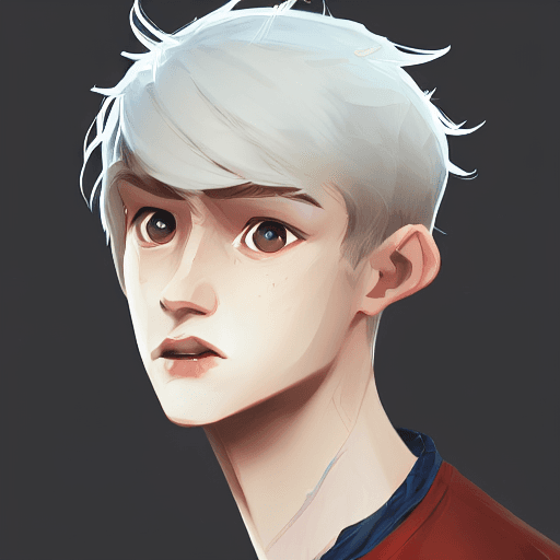 AI generated: Full height face Portrait of young boy, Cute arcane art style, messy blonde hair, thin eyebrows, por...