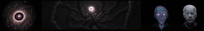 AI generated: (eye of azathoth:1.2), biden, delightful anatomy, (gloomy illumination, insane, stunning, dramatic, ...