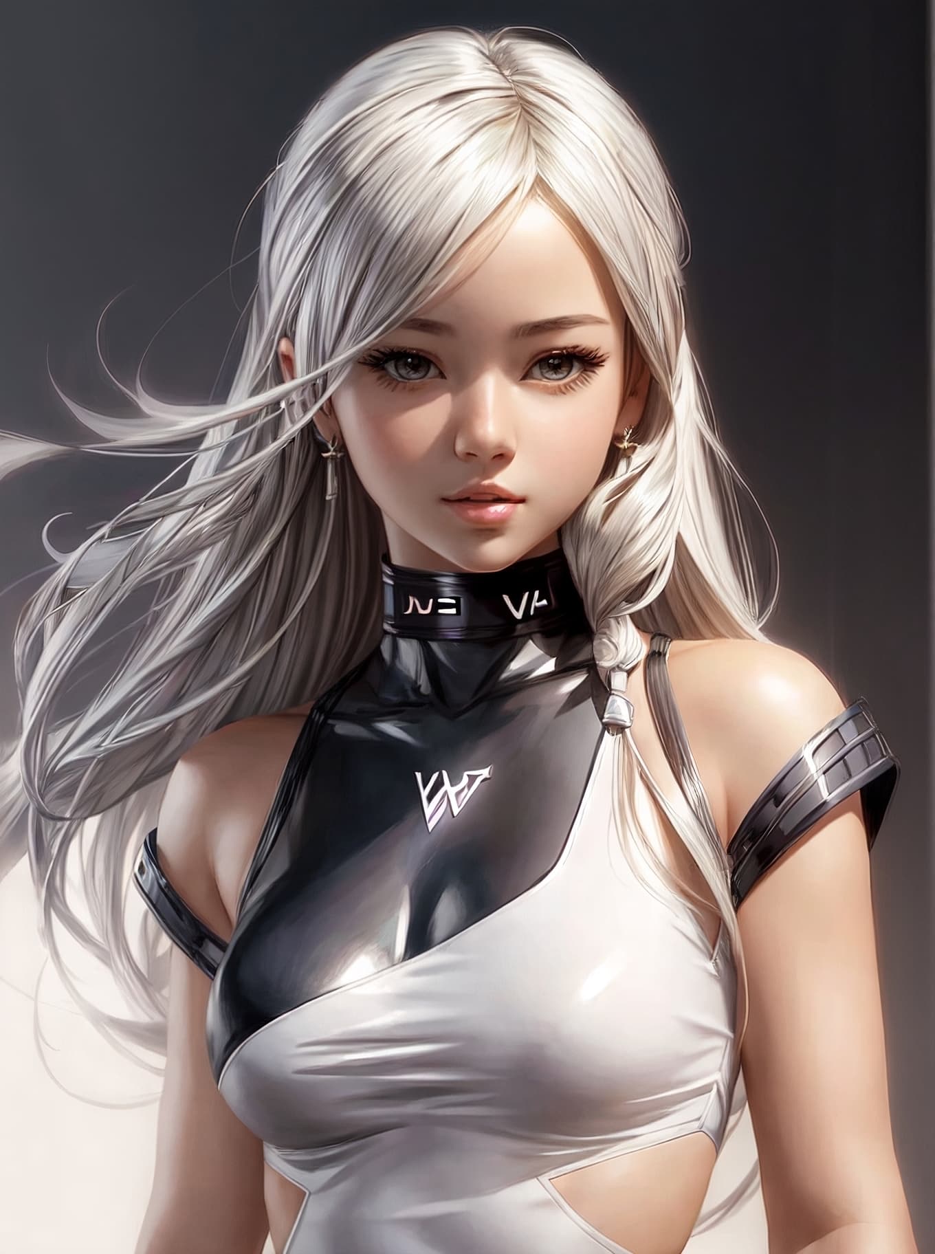 AI generated: mdjrny-v4 style potrait of a young girl, svetlana tigai style, trending on artstation, pencil drawin...