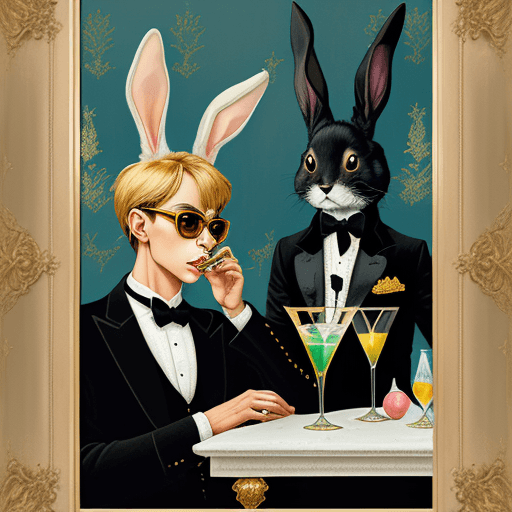 AI generated: .By Pyotr Konchalovsky :: acrylic illustration and 24 karat gold leaf over photograph art in the sty...