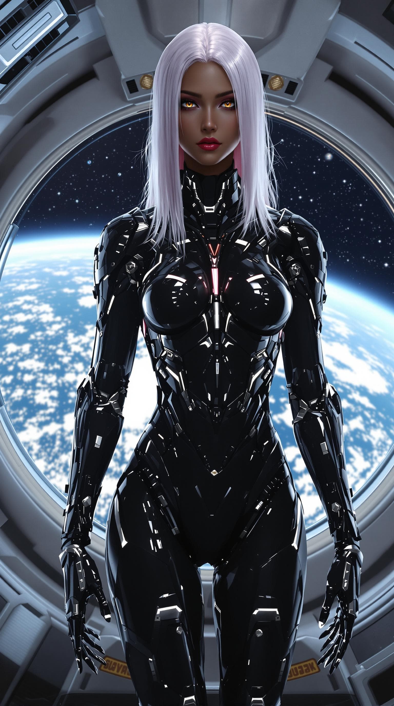 AI generated: exceptionally beautiful mechanical android (age 18) girl, (futuristic), (masterpiece), (realistic), ...