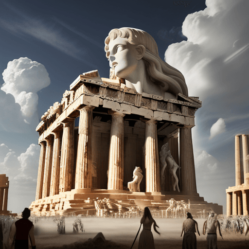 AI generated: The clouds are magnificent, the scene is far-reaching, and the air is filled with the atmosphere of ...