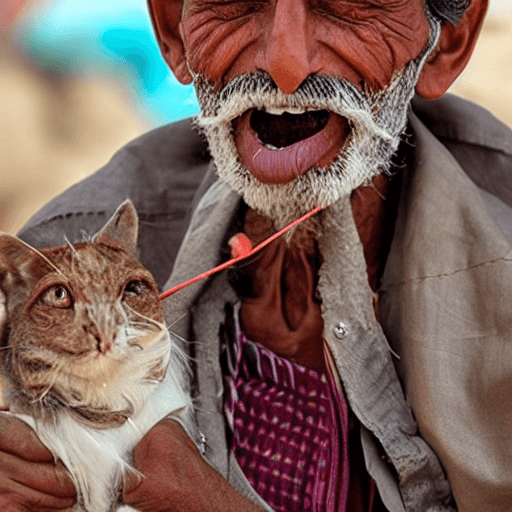 AI generated: a Yemen man chewing kat 